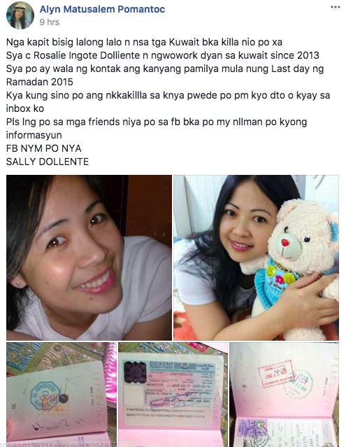 [Image Credit: Alyn Matusalem Pomantoc / Facebook]